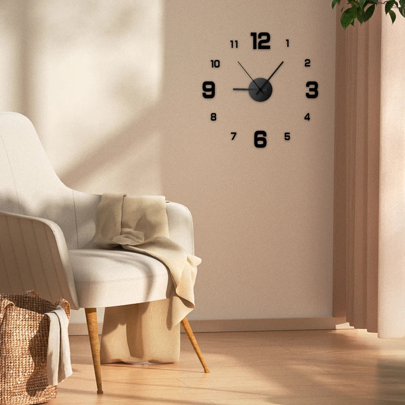 utilisation de l utilisation de lhorloge murale diy noire sur un mur blanc