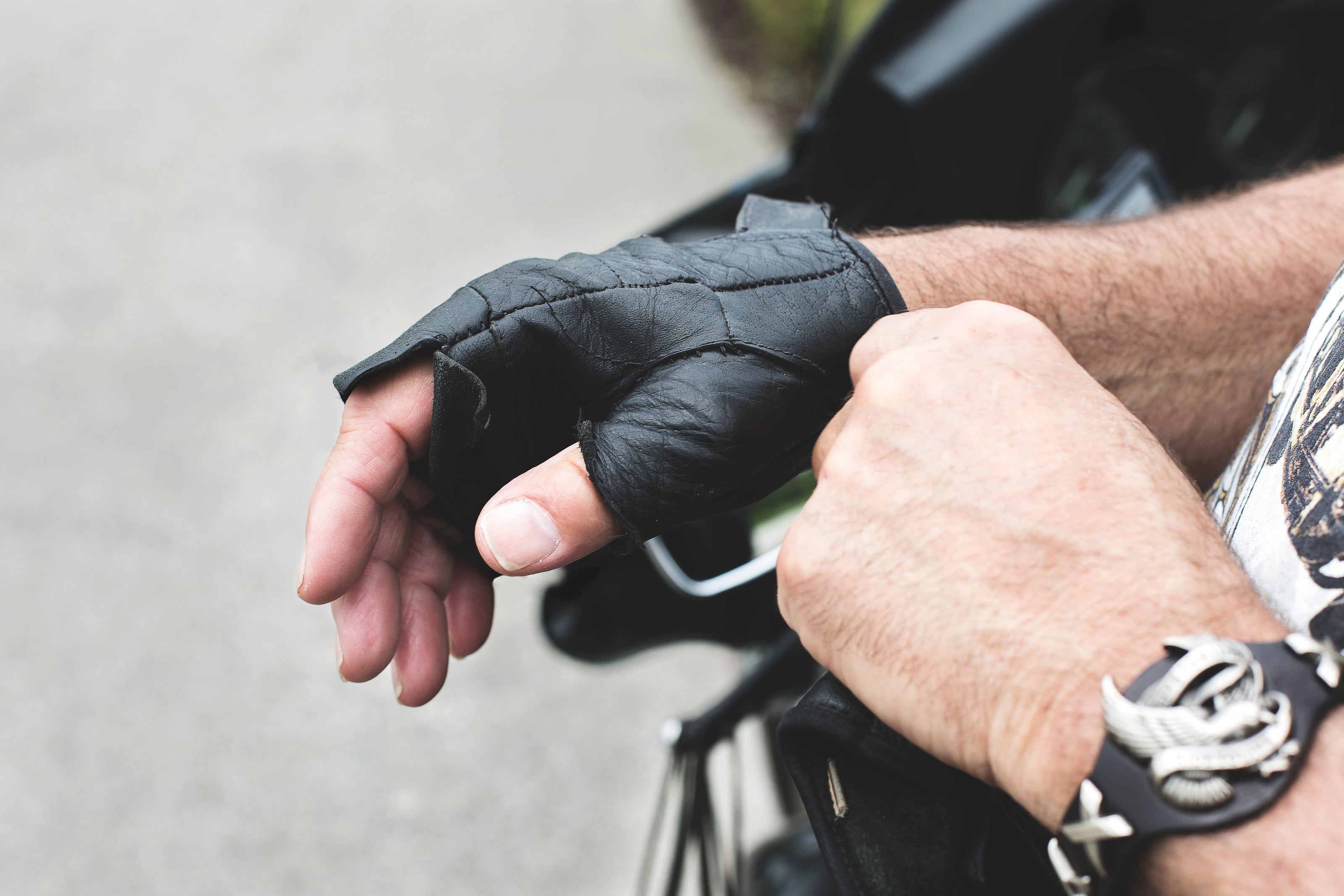 gants pour motard qui ne couvre pas les doigts